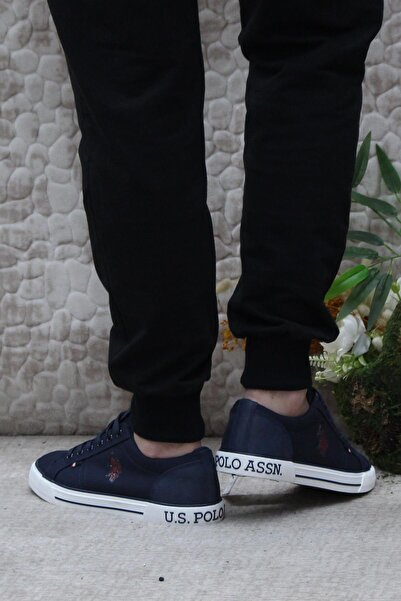 U.S. Polo Assn. U.S. Polo Assn. Teo Tex Lacivert Orijinal Ürün Sneaker Keten Erkek Ayakkabı