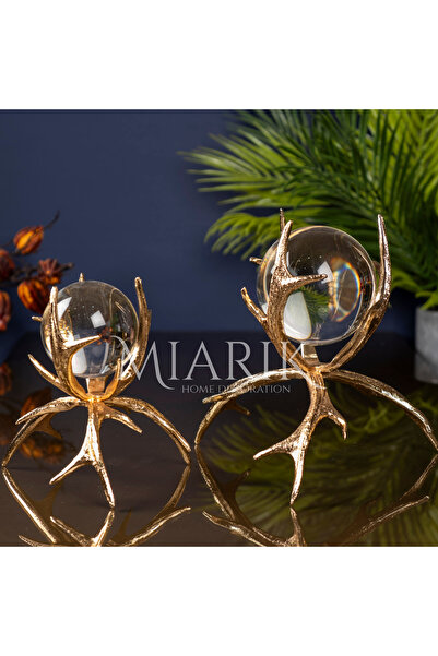 MIARIK DESIGN & DEKORASYON Dekoratif Boynuz kristal Obje