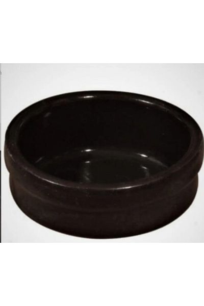 MELHOME Rice Pudding Bowl Black (black) Glazed 6 Pieces