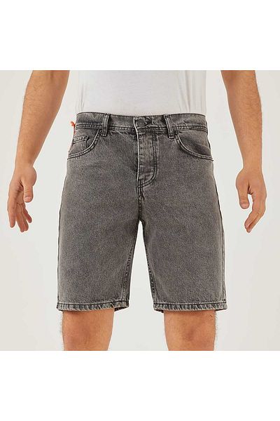 VEYERN Men's Denim Shorts Baggy Casual Fit Jean Shorts with Grinding
