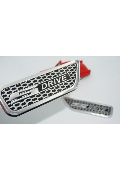 DK Tuning S Drive Çamurluk Yanı 3M 3D Logo Amblem 2 Li Set Bmw İle Uyumlu