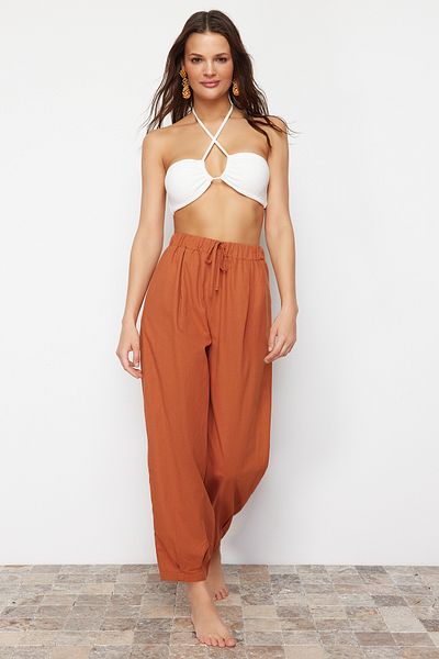Trendyol Collection Zimtgewebte Hose TBESS23PL00015