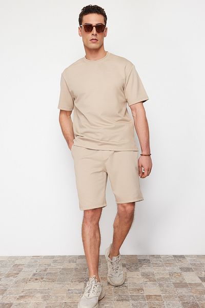 Trendyol Collection Σορτς Stone Regular/Normal Cut & Bermuda TMNSS24SR00069