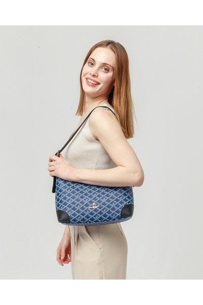 Cacharel Navy Blue Women's Shoulder Bag C-095