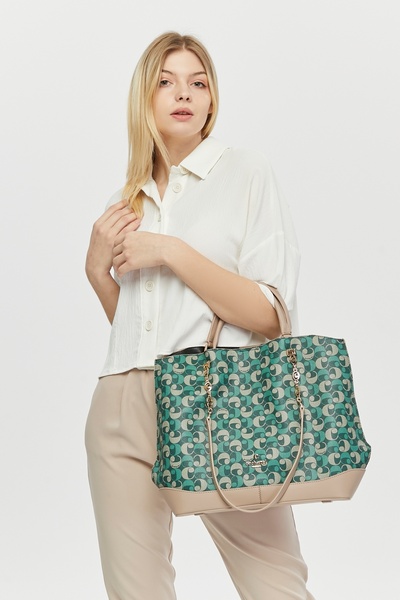 Cacharel Green Women's Shoulder Bag C-098