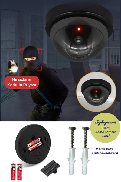 Wireless Fake Dome Burglar Deterrent Led Fake Camera Security Camera 360 Degree