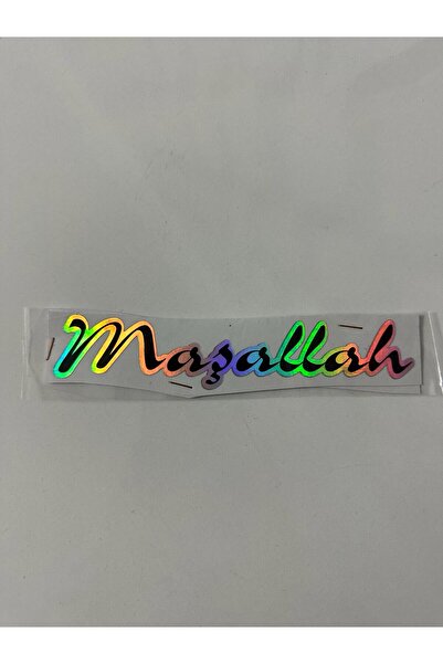 Etiket Oto Aksesuar HOLOGRAM ETİKET YAZI MAŞALLAH - ALLAH KORUSUN-BİSMİLLAHİR...