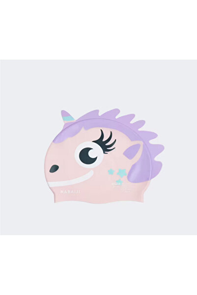 Decathlon Nabaiji Silikon Yüzücü Bonesi MAVİ PEMBE Ejderha