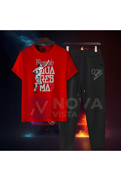 Biy Store تيشيرت ريكاردو كواريسما المطبوع رقم 7 للجنسين تيشيرت بدلة رياضية