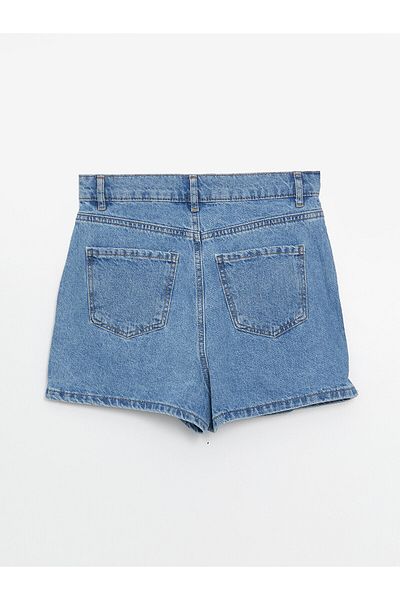 LC Waikiki Blugi LCW Femei - Fusta pantaloni scurti drepte, cu croiala standard