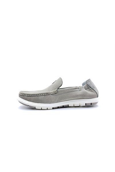 MARCOMEN Nubuck Gray Men's Loafer Shoes