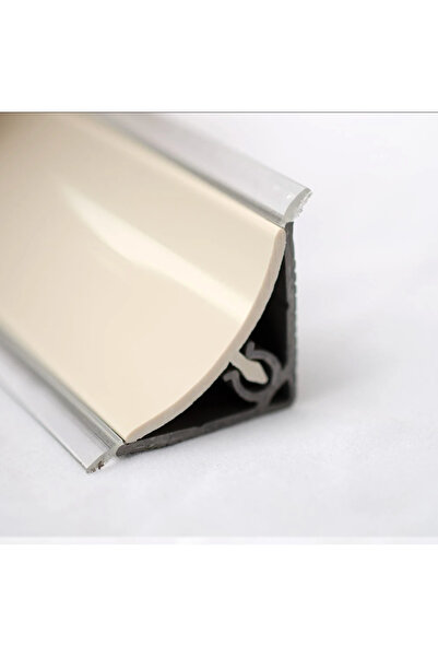 A1 Süpürgelik Pvc Profil İç Bükey Hıgh Gloss Bej