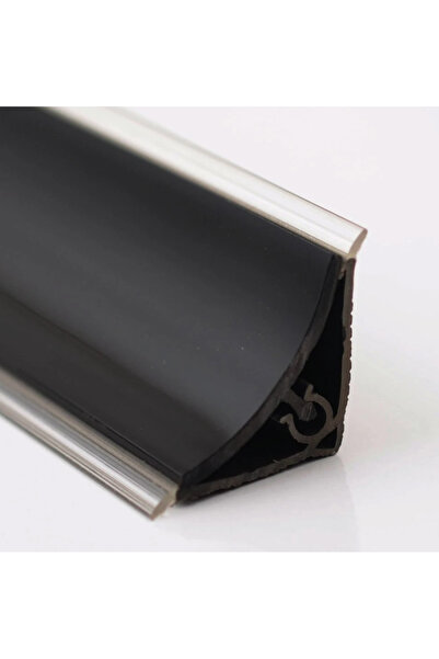 A1 Süpürgelik Pvc Profil İç Bükey High Gloss Siyah