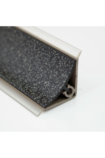 A1 Süpürgelik Pvc Profil İç Bükey Transfer Siyah Mermer