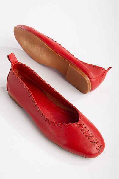 derim shoes Women's Genuine Leather Casual Shoes Ballerinas