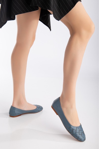 derim shoes Kadın Hakiki Deri Günlük Ayakakbı Babet