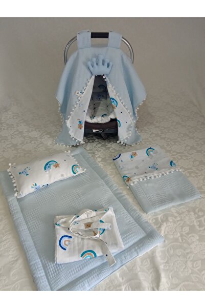 Wenaris غطاء عربة الأطفال مزدوج الجوانب - وسادة وبطانة للرضاعة الطبيعية