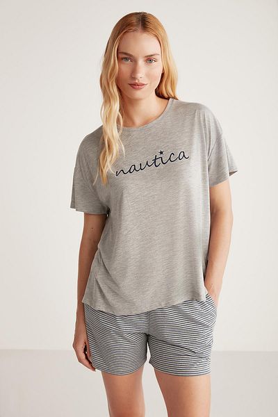 Nautica T-shirt and shorts pajama set