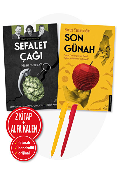 Destek Yayınları Alfa Kalem + Hamza Yardımcıoğlu 2 Kitap Set -yeni- - Sefalet Çağı + Son Günah -