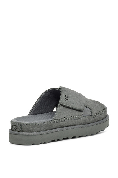 UGG Koyu Gri Kadın Deri Terlik 1137910