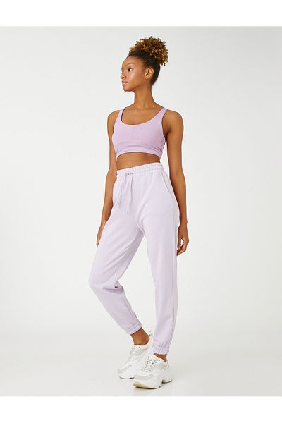 Koton Dicke Basic-Jogger-Jogginghose mit Tasche und Bindebund