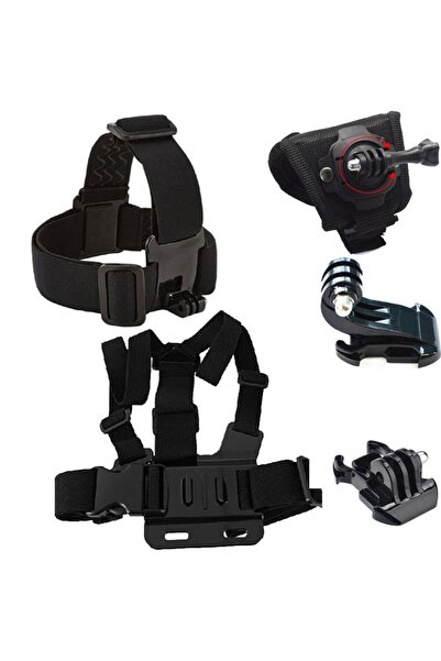 Gplus 360 Derece Dönen Eldiven Jhook Kafa Bandı Ve Göğüs Kemeri 6lı Set