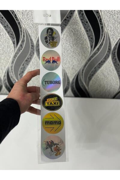 Etiket Oto Aksesuar ملصق الزجاج الأمامي للسيارة الجديد (الكبير) مع صورة ثلاثي...