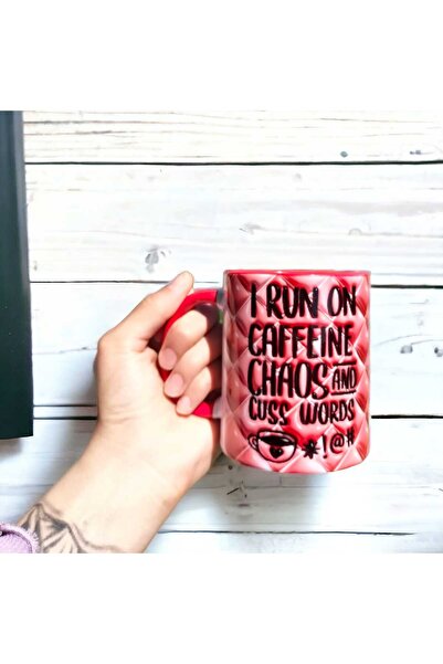 mug shop كوب كوب من البورسلين بتصميم فوضى الكافيين