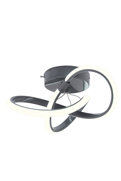 Dekorluna Sofia Modern Plafonyer Füme 3 Renk Işık Modu Tavana Sıfır Salon Mutfak Hol Led Avize