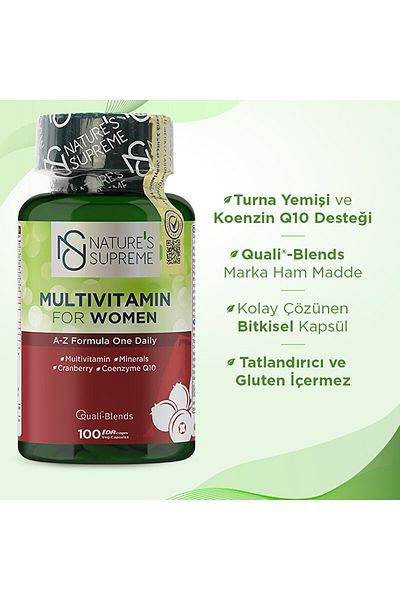 Nature's Supreme فيتامينات متعددة للنساء - 100 كبسولة