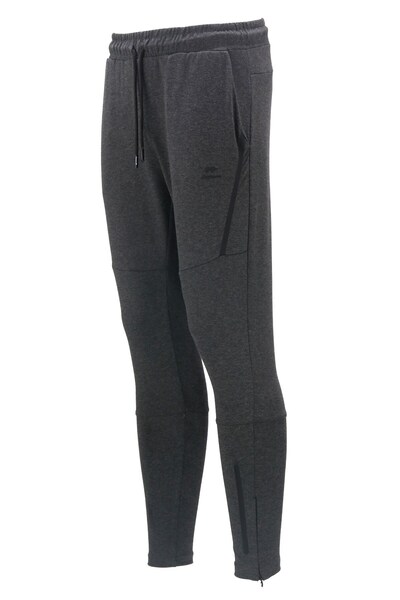 Shinzone Erkek Standart Fit Lastikli Çizgi Detaylı Koyu Antrasit Eşofman Altı