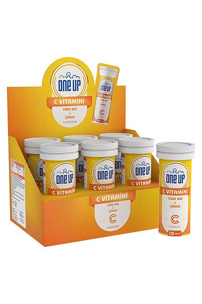 One Up Vitamin C Zinc 10 - Effervescent Tablet 6 Pieces Box