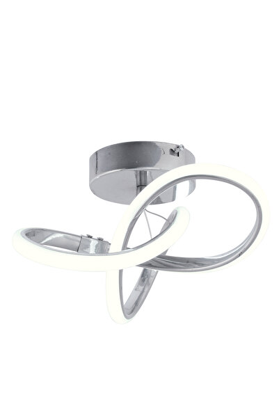 Dekorluna Sofia Modern Plafonyer Krom 3 Renk Işık Modu Tavana Sıfır Salon Mutfak Hol Led Avize