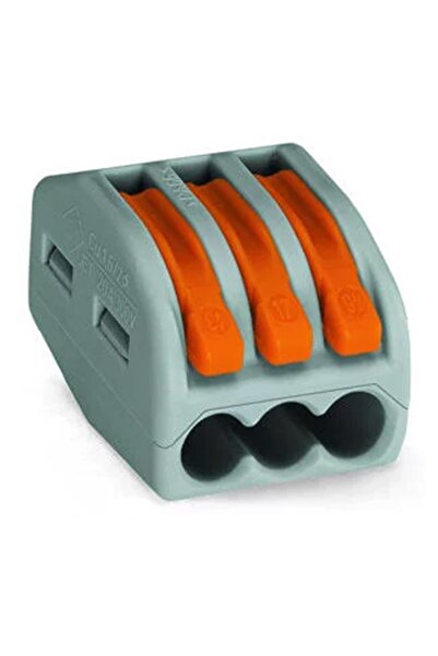 WAGO 3 Lü Klemens Konnektör 222-413