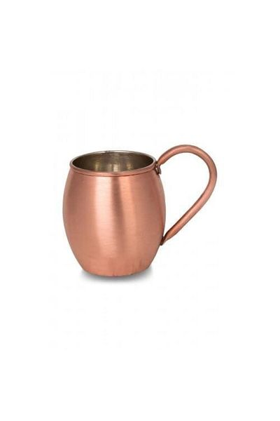 TURNA BAKIR Turna Copper Moscow Mule Glass Flat 500 ml Skoç Turna0493-4