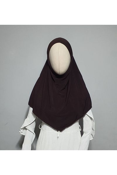 AHRAR tesettür Brown Children's Kimara - Practical and Sandy Souffle