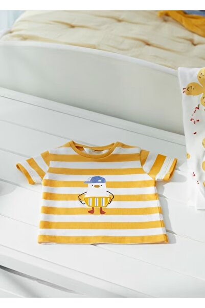 MAYORAL Yazlık Erkek Bebek Kısa Kol T-shirt Sarı
