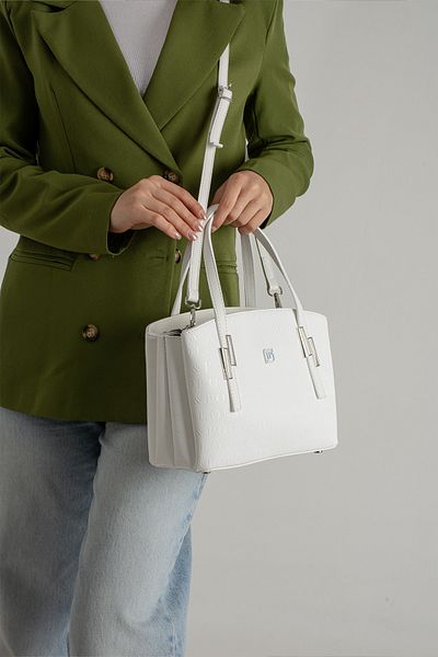 Just Polo Women's Embossed Printed Shoulder and Hand Bag with Long Adjustable Shoulder Strap 4030
