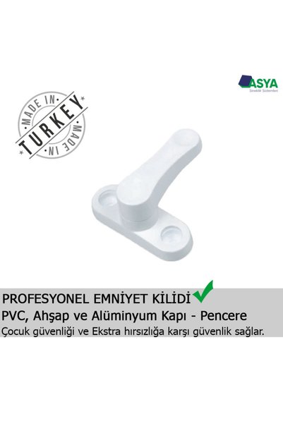 Pvc Pimapen Pencere Cam Balkon Kapısı Güvenli Emniyet Kilidi Metal