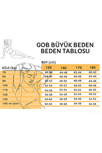 GOB Büyük Beden Poem Tulle Kimono/Morning Gown