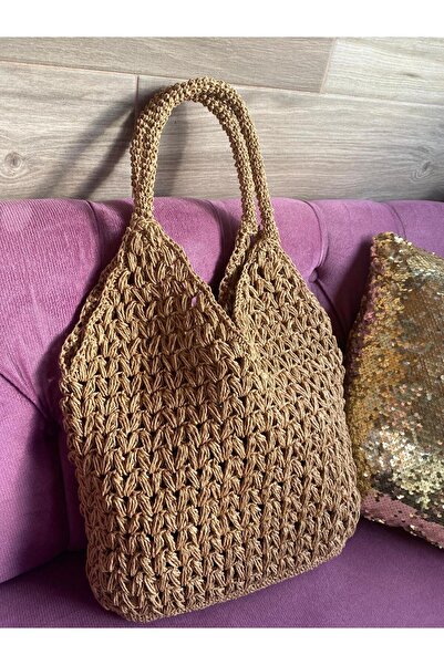 aycü desing bag Hasır Plaj Çantası