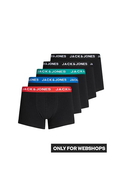 Jack & Jones Ανδρικό λογότυπο ελαστικό βαμβακερό λουράκι κατάλληλο για καθημερινή χρήση Μαύρο-Μαύρο-Μαύρο-Μαύρο-Μαύρο1 Κουτί