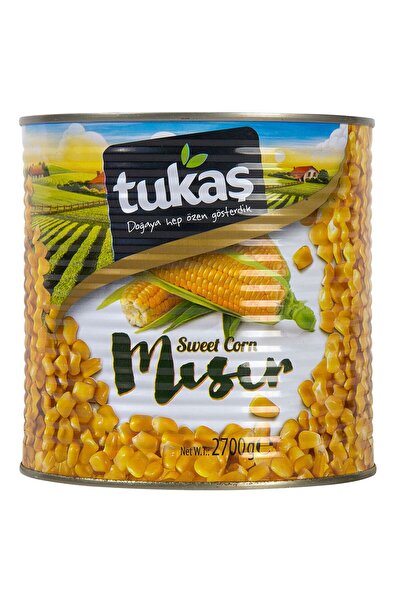 Tukaş Mısır Konservesi 2700 G x 6 Adet (Koli)