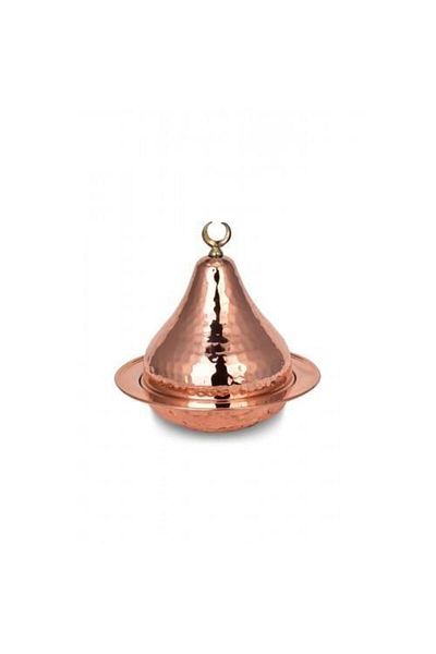 TURNA BAKIR Crane Copper Saddle Bowl 14 Cm Hand Forged Red Crane5824-1