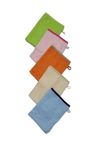 PAMUK HANIM 3-Piece Cotton Baby, Child, Adult Towel Bath Washcloth - Lift Outlet / Colors Sent Mixed