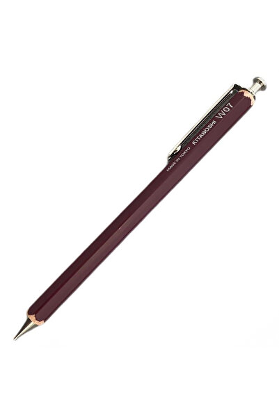 Kitaboshi Sedir Ağacı Gövdeli Japonya Üretimi Mekanik Kurşun Kalem 0.7 mm Bordo