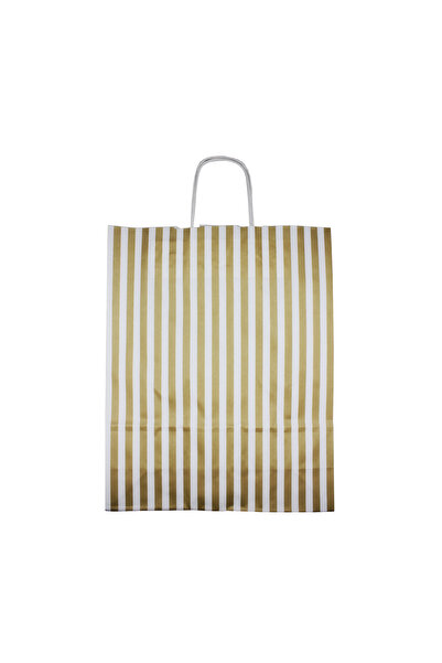 Umur Kağıt Poşet 50 Adet 12 x 32 x 40 CM Çizgili 90 G A.Yaldız