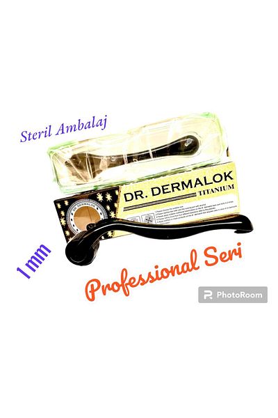 Dr.Dermalok Wholesale Dermaroller Titanium 540 Needle 1 Mm Black