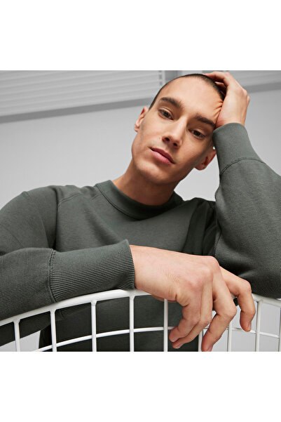 Puma Classics+ Ανδρικό φούτερ σε γκρι casual στυλ 62427880