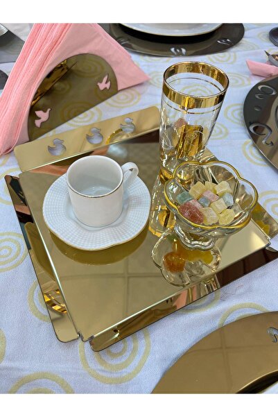 PİGET Özel Kaplama Gold Lüx Çelik 1.0 mm Kalınlığında Ördek Desenli Kahve, Ku...